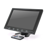 Монітор для відеоспостереження 10.1 ", AV + VGA + HDMI + RCA  роз'єми, 1024 * 600ips, 12-24V, BOX