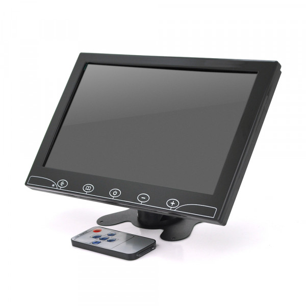Монітор для відеоспостереження 10.1 ", AV + VGA + HDMI + RCA  роз'єми, 1024 * 600ips, 12-24V, BOX