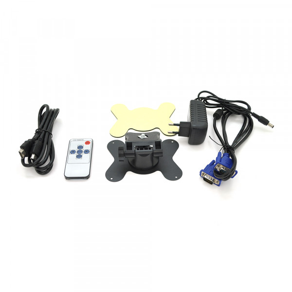 Монітор для відеоспостереження 10.1 ", AV + VGA + HDMI + RCA  роз'єми, 1024 * 600ips, 12-24V, BOX