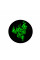 Килимок 220*220 мм тканинний RAZER 17 з боковою прошивкою (круглий), товщина 3 мм, колір Black/Green, Пакет