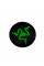 Килимок 220*220 мм тканинний RAZER 12 з боковою прошивкою (круглий), товщина 3 мм, колір Black/Green, Пакет