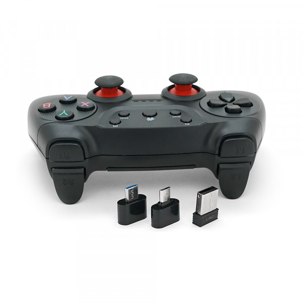 Геймпад Brazzers BR-029 бездротовий для PC X360/P3/Android/TVBOX, Black, Box