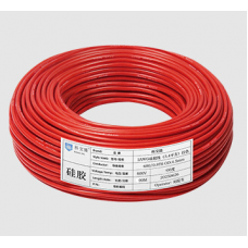 Кабель силіконовий луджений AWG 26 American Standard 26AWG/0,15квМ/600В, 400 метрів, негорючий, термостійкий, Red, ціна за бухту