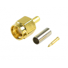 Роз'єм SMA Male під обтиск на кабель RG-316/RG-188/RG-174/LMR100/SFF50 ціна за 1 шт