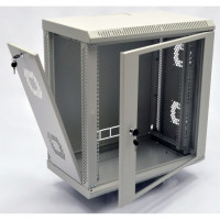 Шафа 12U, 600х350х640 мм (Ш*Г*В), акрілове скло, сіра