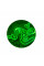 Килимок 200*200 мм тканинний RAZER 4 з боковою прошивкою (круглий), товщина 2 мм, колір Green, Пакет