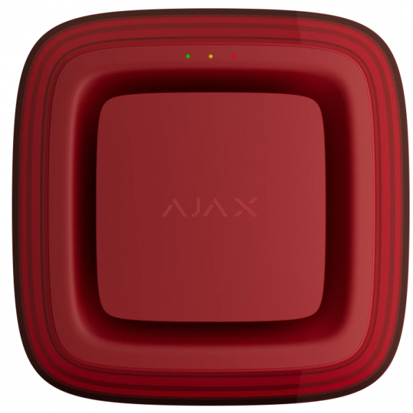 Бездротовий світлозвуковий адресний пожежний сповіщувач Ajax EN54 FireProtect (Sounder/VAD) Jeweller Red