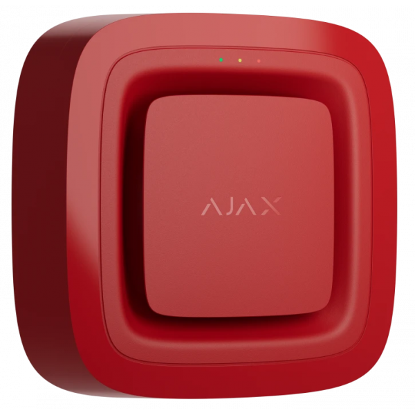 Бездротовий звуковий адресний пожежний оповіщувач Ajax EN54 FireProtect (Sounder) Jeweller Red