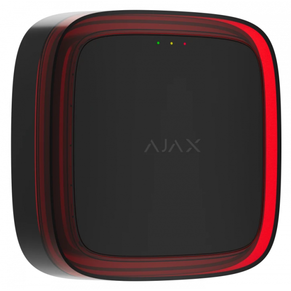 Бездротовий світловий адресний пожежний сповіщувач Ajax EN54 FireProtect (VAD) Jeweller Black