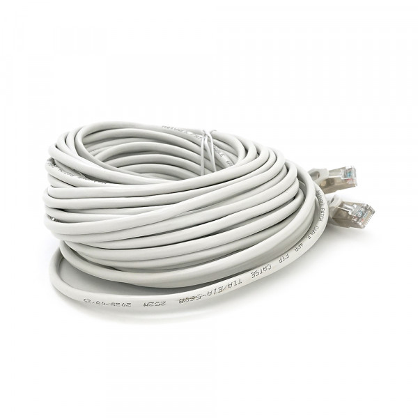 Патч-корд литий MERLION, FTP, RJ45, Cat.5e, 15m, сірий, CCA, Q200