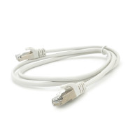 Патч-корд литий MERLION, FTP, RJ45, Cat.5e, 1m, сірий, CU, Q200