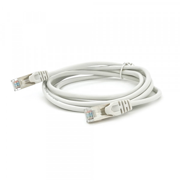 Патч-корд литий MERLION, FTP, RJ45, Cat.5e, 2m, сірий, CU, Q200