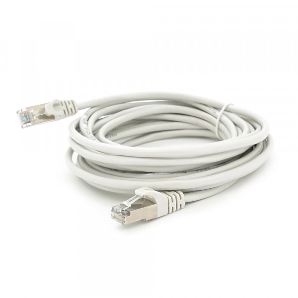 Патч-корд литий MERLION, FTP, RJ45, Cat.5e, 5m, сірий, CU, Q200