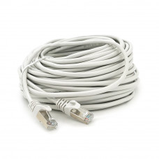 Патч-корд литий MERLION, FTP, RJ45, Cat.5e, 25m, сірий, CU, Q200