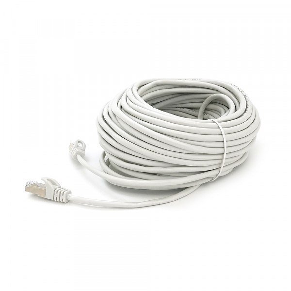 Патч-корд литий MERLION, FTP, RJ45, Cat.5e, 30m, сірий, CU, Q200
