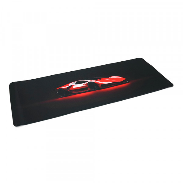 Килимок 300*800 тканинний Ferrari PFP з боковою прошивкою, товщина 3 мм, Red, Пакет