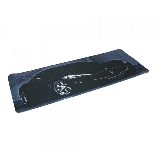 Килимок 300*800 тканинний Maserati з боковою прошивкою, товщина 3 мм, Black, Пакет