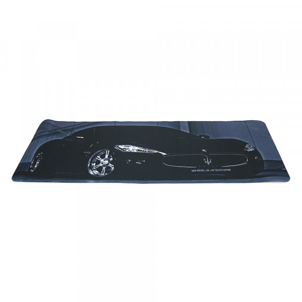 Килимок 300*800 тканинний Maserati з боковою прошивкою, товщина 3 мм, Black, Пакет