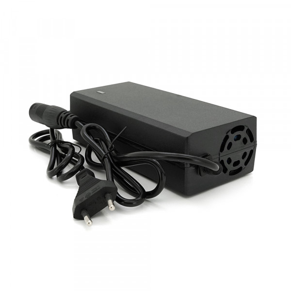 Зарядний пристрій для акумуляторів Li-ion 48V3A(54.6V),13S,штекер 3-pin XLR 18 mm(1+/2-),з індикацією,BOX