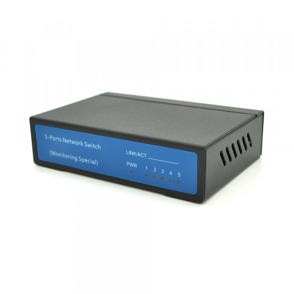 Комутатор Dinkia DS-1005P 5 портів Ethernet 10/100 Мбіт / сек, без БЖ, BOX