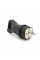 Вилка каучукова з заземленням, 16A 250V 602227, Black