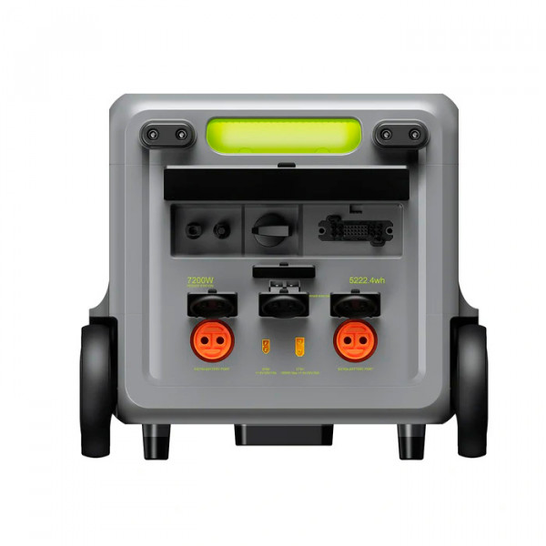 Портативна зарядна станція FOSSiBOT F7200, 7200W/5220Wh LiFePO₄, MPPT 2500W max XT90/120-450V, XT60-12V/10А, 2xDC5521-12V-3A, CarPort-1 2xUSB-A-18W, 2xUSB-C-100W, Wi-Fi, Bluetooth, charge 2.4 h, 609*321*475 мм, 78,6 кг