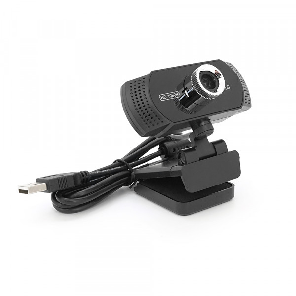 Вебкамера із мікрофоном Kisonli PC-2, 1080P 30fps, пласт. корпус, Black, BOX