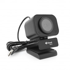 Вебкамера із мікрофоном Kisonli D4, 2K 30fps, пласт. корпус, Black, BOX