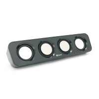 Колонки 2.0 Kisonli i-680, для ПК і ноутбука, USB + 3.5mm, 2x3W, 20Hz- 20KHz, Black, BOX, Q40