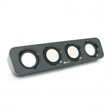 Колонки 2.0 Kisonli i-680, для ПК і ноутбука, USB + 3.5mm, 2x3W, 20Hz- 20KHz, Black, BOX, Q40