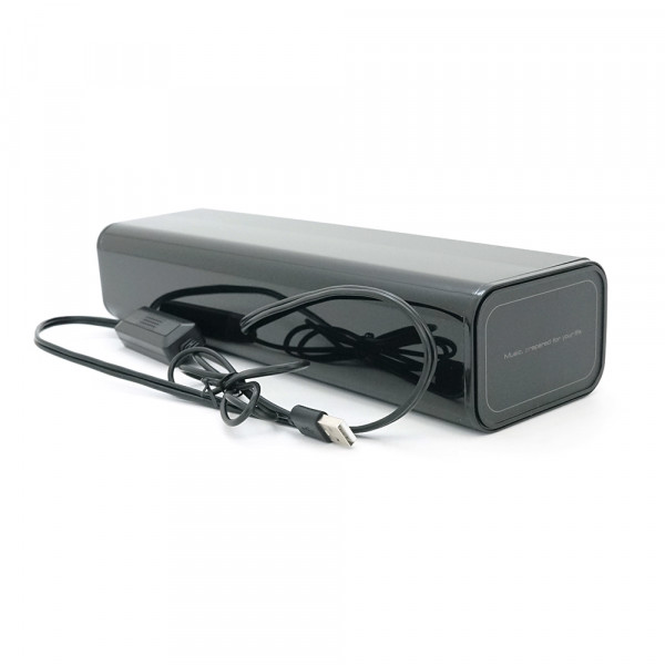 Колонки 2.0 Kisonli i-630BT, для ПК і ноутбука, USB + 3.5mm, 2x3W, 20Hz- 20KHz, Black, BOX, Q40