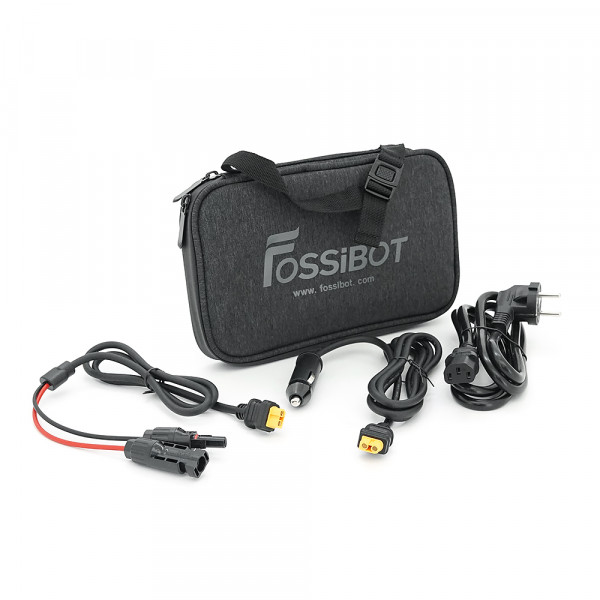 Портативна зарядна станція FOSSiBOT F1200, 1200W/1024Wh LiFePO₄, MPPT 200W max, CarPort-12V-10A, 2xAC230V, 2xUSB-A-18W, 2xUSB-C-100W, Wi-Fi, 2 мм, 11,5 кг