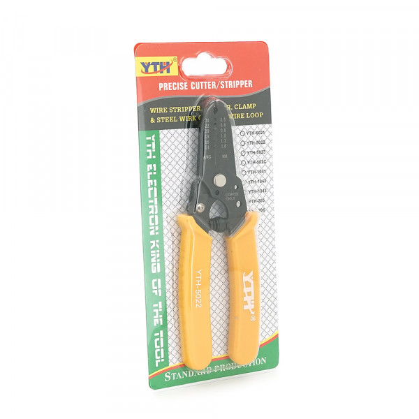 Iнструмент для зачистки кабеля 7-1 Stripper YTH-5022, yellow, AWG24-14