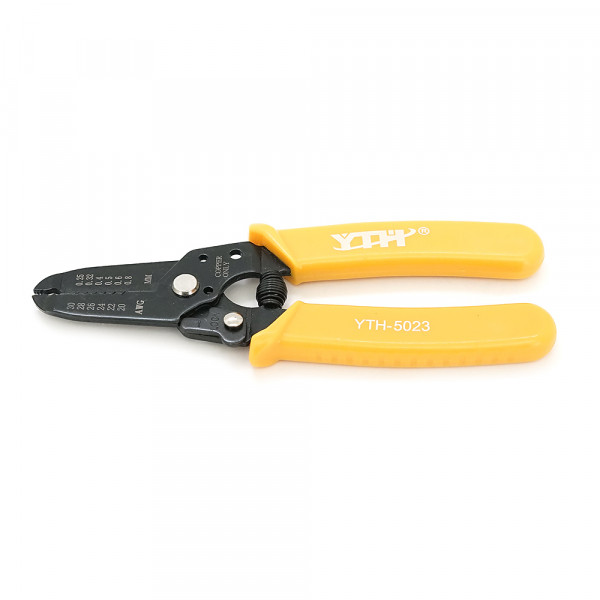 Iнструмент для зачистки кабеля 7-1 Stripper YTH-5023, yellow, AWG30-20