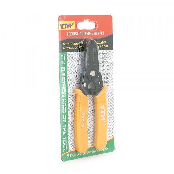 Iнструмент для зачистки кабеля 7-1 Stripper YTH-5023, yellow, AWG30-20