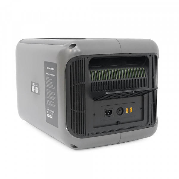Power station ALLPOWERS R3500 APP Control, Wi-Fi, Bluetooth, 3500W, 2880Wh LiFePO4 3500Cycles, MPPT 2000w max, CAR port, DC12/24V, 4хAC 220V, 2xUSB-TYPE-C 200W, 2xUSB-A 18W, 2xUSB-A 36W, XT60, wireless 15W, Fast charge 60min, 530×360×345mm, 42kg