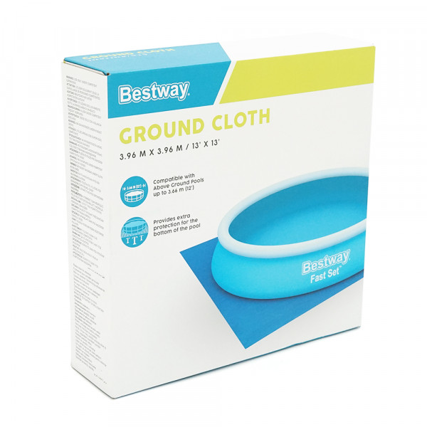 Килимок-підкладка для басейнів. 396х396см. 70 г/м2. 1,2 кг. Blue. Box