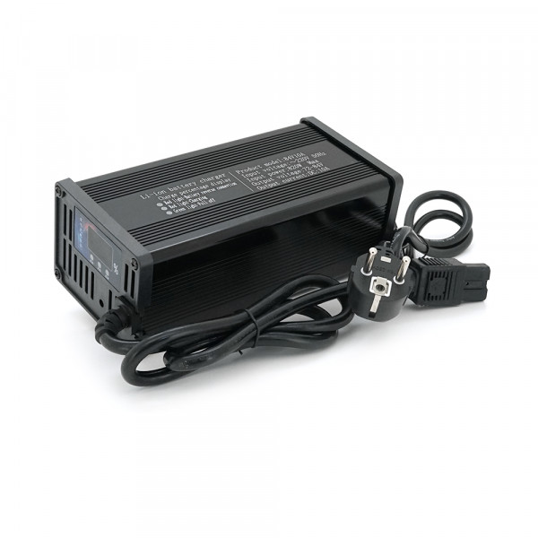 Зарядний пристрій для акумуляторів LiFePo4 72V(87,6V), 24S, 10A, штекер Triangle plug (T-tipe/IEC/C13 N+L-), 185x88x60mm