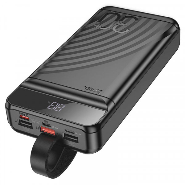 Power Bank HOCO J123B 30000mAh, 22.5W, Black, 0.470kg