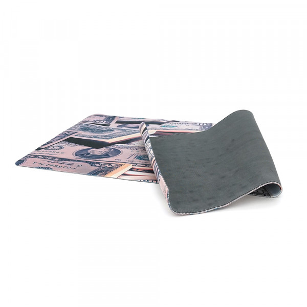 Килимок 400*900 тканинний Dollars з боковою прошивкою, товщина 3 мм, колір Gray, Пакет