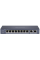 10-портовий некерований POE комутатор Hikvision DS-3E0310P-E/M(B), 8x(100Мбіт/с)PoE + 2x(1000Мбіт/с), 218×28×109 мм