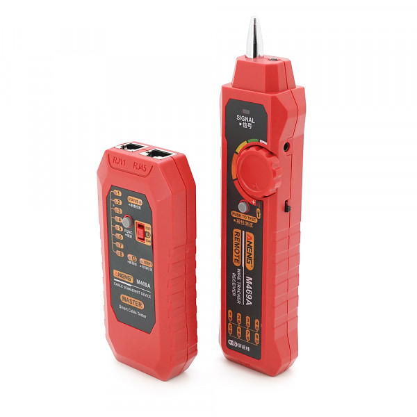 Кабельний тестер ANENG M469A, трасошукач, RJ-45+RJ-11
