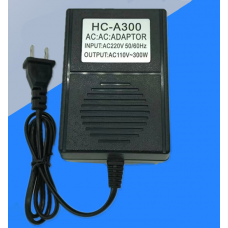 Перетворювач напруги трансформаторний 300W Input 220 V / Output 110V, + універсальна розетка