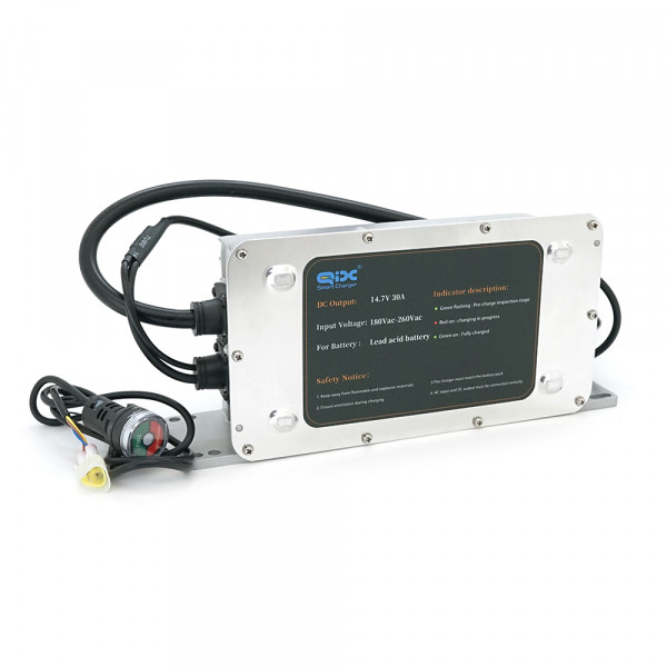 Зарядний пристрій для акумуляторів LiFePO4 12V(14,7V),4S,30A, 1200W, роз'єм Anderson, 281x128x80mm, 3 кг.