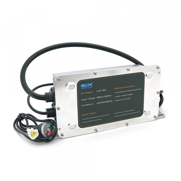 Зарядний пристрій для акумуляторів LiFePO4 12V(14,6V),4S,30A, 1200W, роз'єм Anderson, 281x128x80mm, 3 кг.