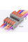 Клема роз'ємна з натискними затискачами 5-провідна DF-2604D, 5-pin, 250V, 32A, 0.2-4.0mm2, 29.8*43.5*15mm, сіра