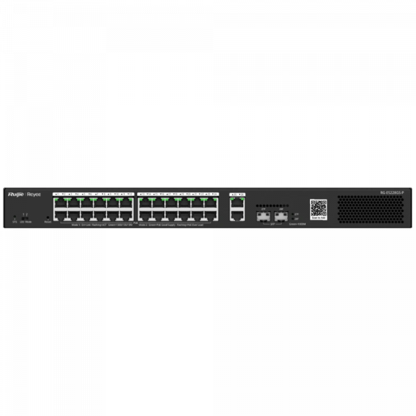 28-портовий 10/100Мб/1000Мб керований PoE Ruijie Reyee RG-ES228GS-P