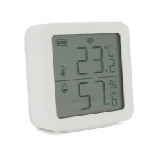 Датчик температури та вологості TH05 Tuya, -5°С - 55С°, з екраном, Bluetooth 5.0 BLE, сумісний з Tuya, Smart Life, 38х38х12мм