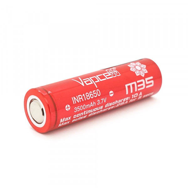 Акумулятор 18650 Li-Ion Vapcell INR18650 M35, 3500mah, 10A, 4.2/3.6/2.5V