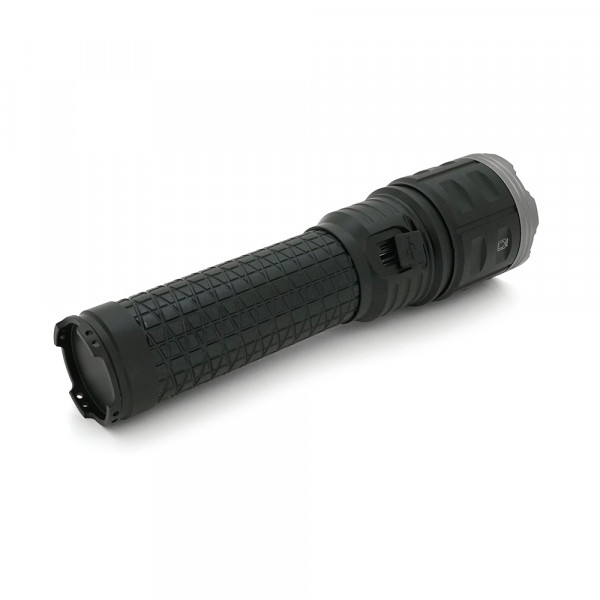 Ліхтар пошуковий PLD-AK138-1-TG LED PM60, 4 режими, power bank 8000mAh(4(2*18650)), IP65, живлення від USB кабелю, 320х135х110мм,1,72кг, Чохол,Black,BOX